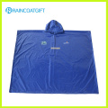 Azul Poliéster PVC Reflexivo Poncho de lluvia Rbc-028